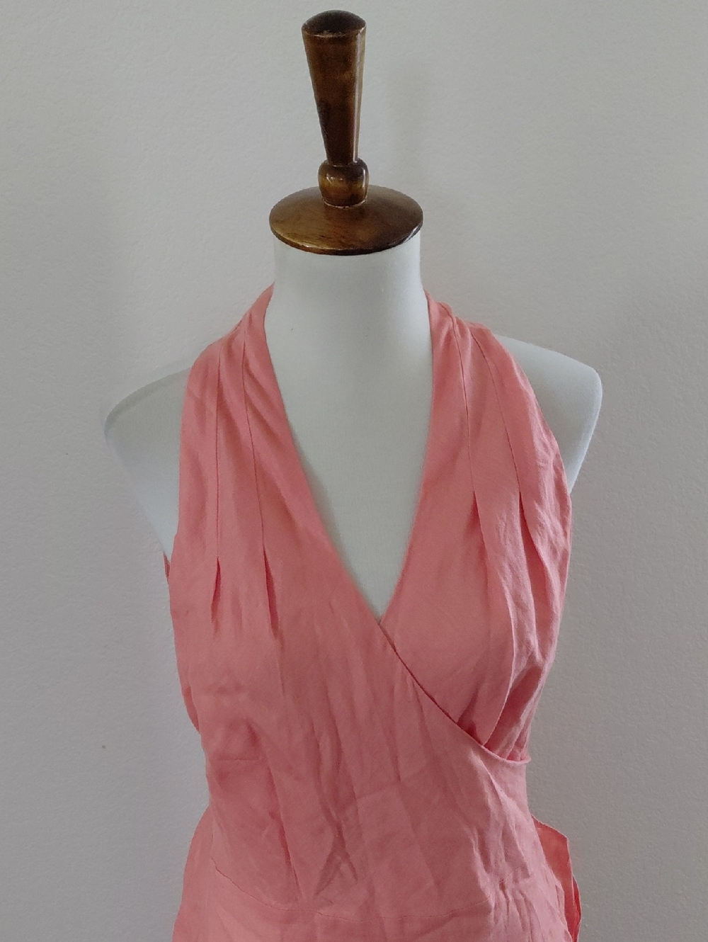 Lauren Ralph Lauren Linen Ruffle Halter Dress - Picture 2 of 6